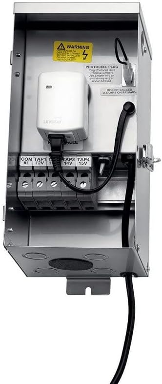 Kichler Contractor Series 300W Transformer in Stainless Steel, Low Voltage Outdoor Power Supply, 15CS300SS