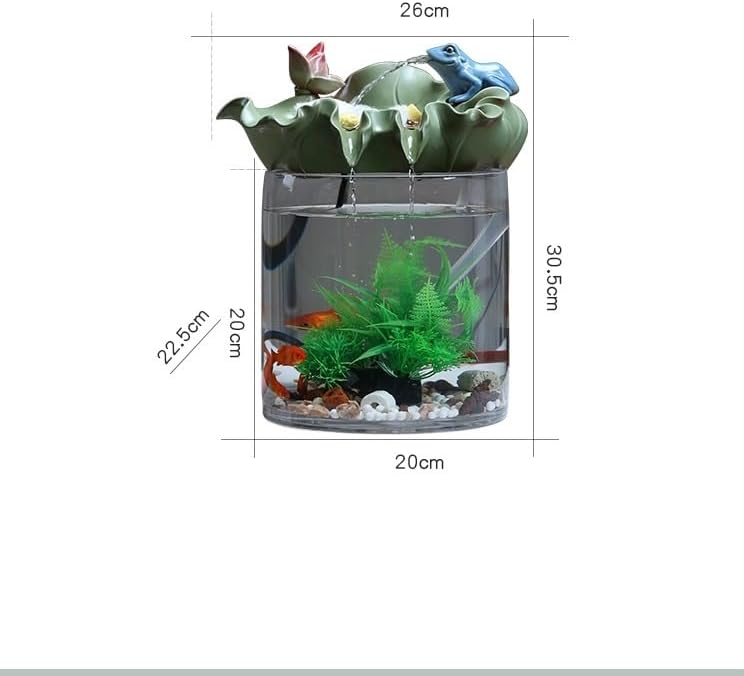 Tabletop Fountains Small Water Fountain Ornaments Home TV Cabinet Landscaping Decoration Living Room Office Desktop Fortune Decoration Indoor Tabletop Water Fountain