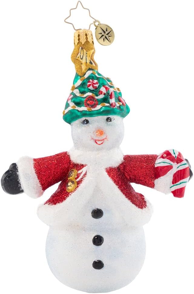 Christopher Radko Hand-Crafted European Glass Christmas Decorative Ornament, Frosty Winter Welcome