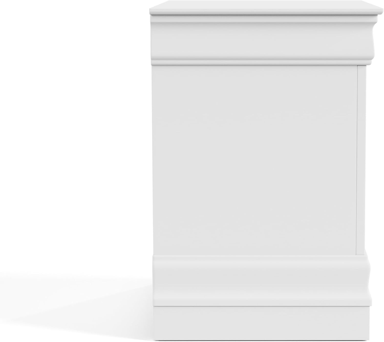 Furniture of America Arabella Traditional Solid Wood 5 Piece Bedroom Set with King Bed Frame, Nightstands, Dresser with Mirror, Storage and Organization, Bedframe Box Spring Needed, White