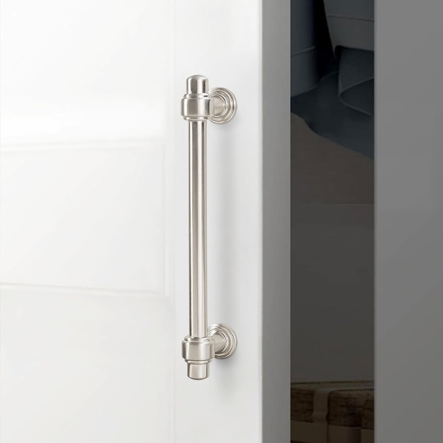 30 Pack 5 Inch Kitchen Cabinet Handles Brushed Satin Nickel Cabinet Pulls Silvery Drawer Pulls Zinc Alloy Kitchen Hardware