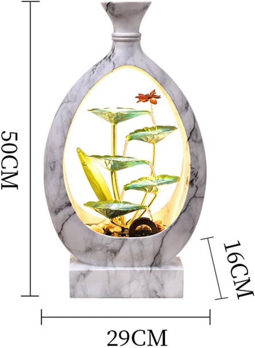 Tabletop Fountain Desktop Fountains Luxurious Minimalist Flowing Water Ornaments for Home Living Room Office Decor