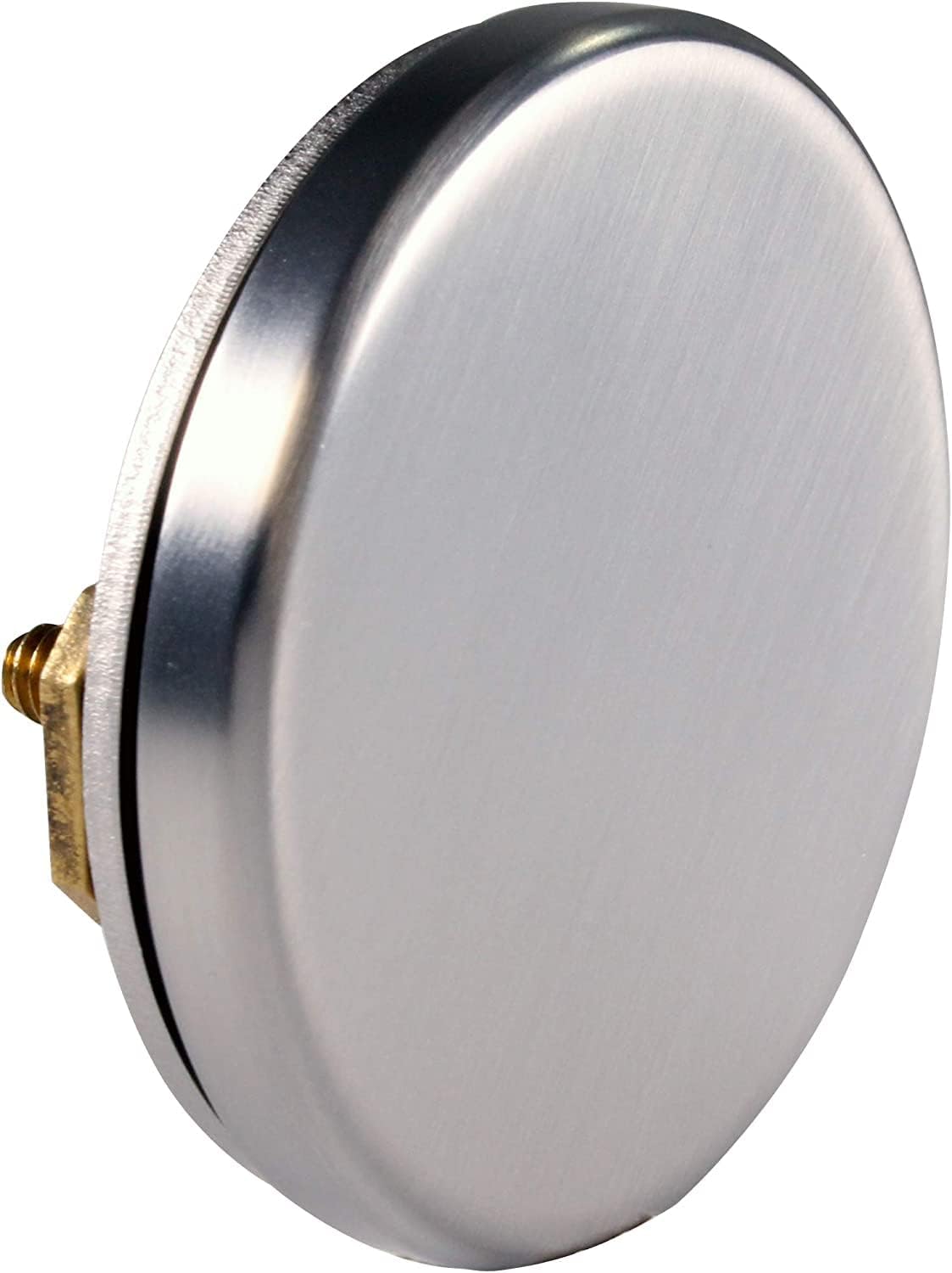 Westbrass 24' Direct Outlet Semi-Exposed Waste & Overflow with Ball Joint and Tip-Toe Drain, Satin Nickel, 7932420BJHRDC-07