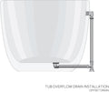 Signature Hardware 946174-69-RR-ND Rosalind 69' Acrylic Soaking Clawfoot Tub with Pre-Drilled Overflow Hole, Imperial Feet, and Rolled Rim - Less Drain - White/Polished Brass