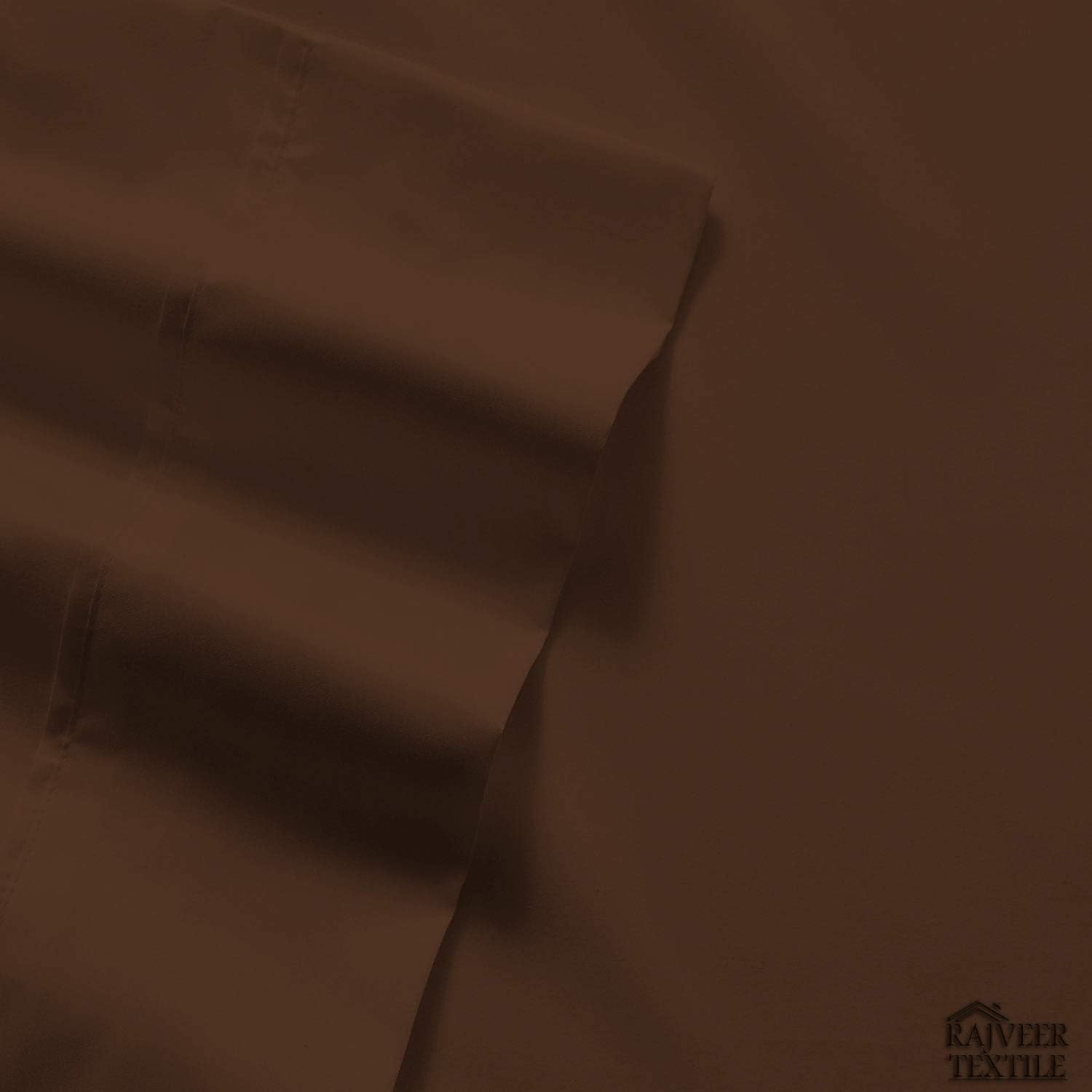 Cotton Home- 5 Pieces Split King Size Chocolate Color Sheet Set – Soft Quality Luxury 18 Inch Deep Pocket & Bedding Set with Flat Sheet, Fitted Sheet, 2-Pillow Covers(20' x 30')Inches