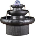 GLigeT Tabletop Fountain Creative Office Wealth Attraction Water Fountain Ornament Cycle Fish Tank Fountain Living Room Desktop Chinese Feng Shui Home Water Fountain Decor