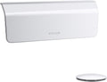 Volute Bath Drain Trim with Drain Flange, Overflow Cover, and Toe-Tap Drain with Strainer