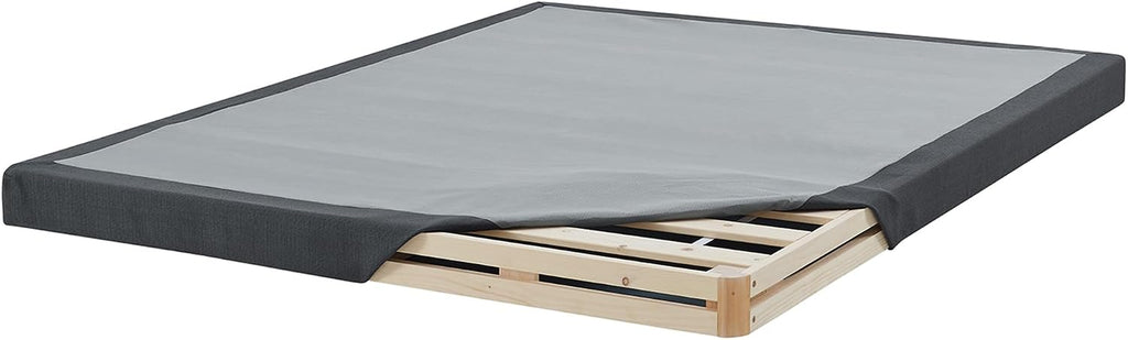 Hercules 4 Inch Low Profile Foundation Mattress Box Spring Replacement, King