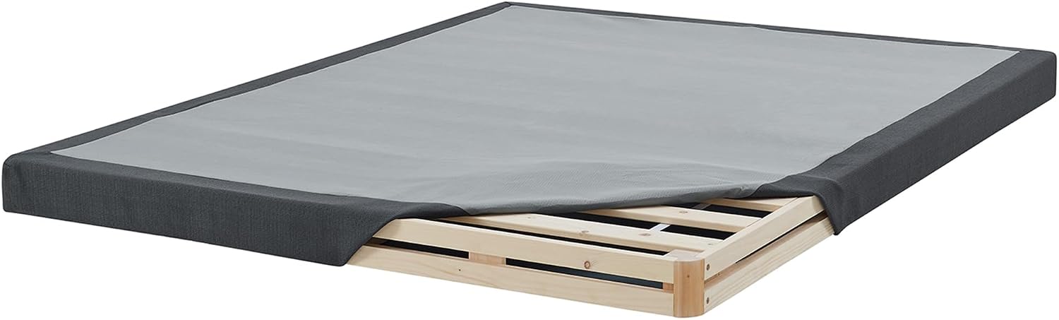 Hercules 4 Inch Low Profile Foundation Mattress Box Spring Replacement, King