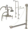 Vintage Tub & Bath Clawfoot Tub Freestanding Gooseneck Faucet Set