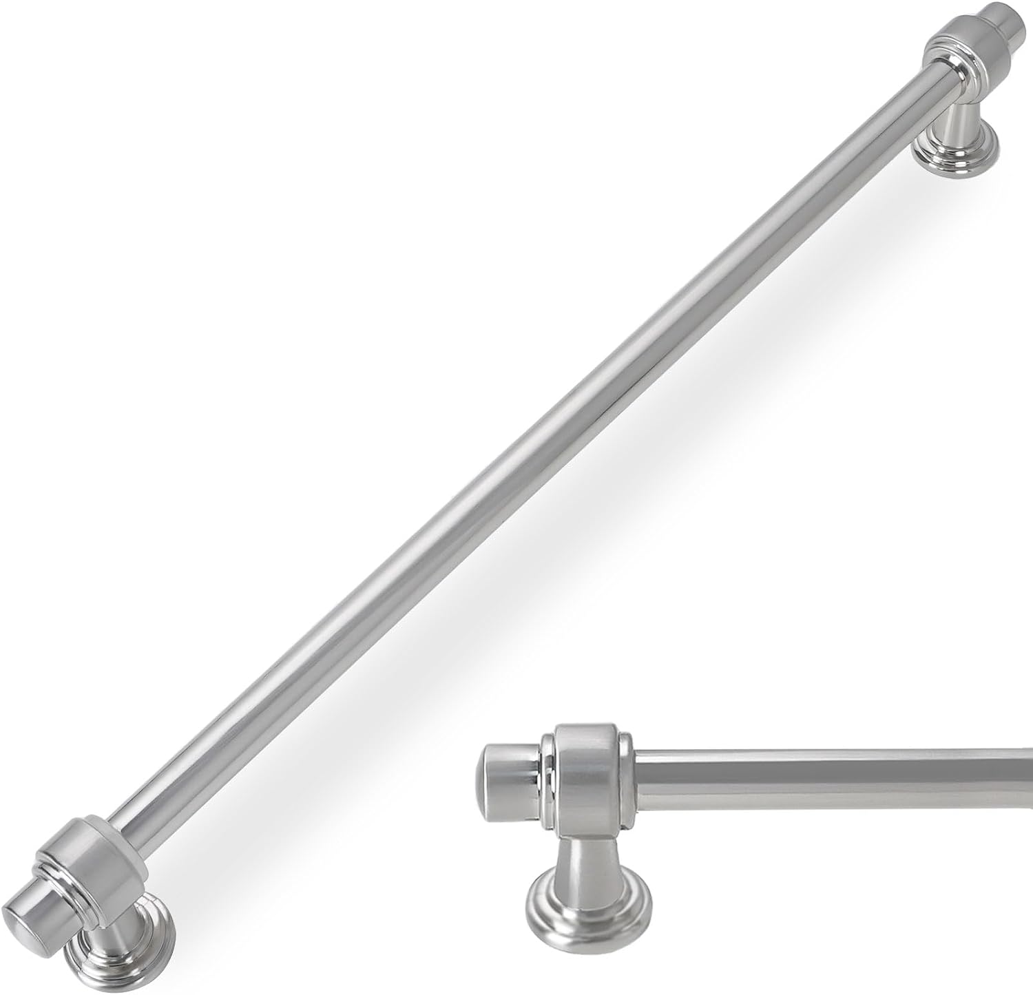 10 Pack 12-3/5 inch(320mm) Brushed Satin Nickel Kitchen Cabinet Handles Cabinet Pulls Sliver Drawer Pulls Kitchen Cabinet Hardware Handles Drawer Pulls Dresser Handles