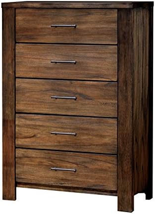 24/7 Shop at Home Traditional Oak Finish King Size 6-Piece Bedroom Set