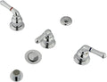 Kingston Brass KB321 Magellan Triple Handle Bidet Faucet with Magellan Lever Handles, Polished Chrome