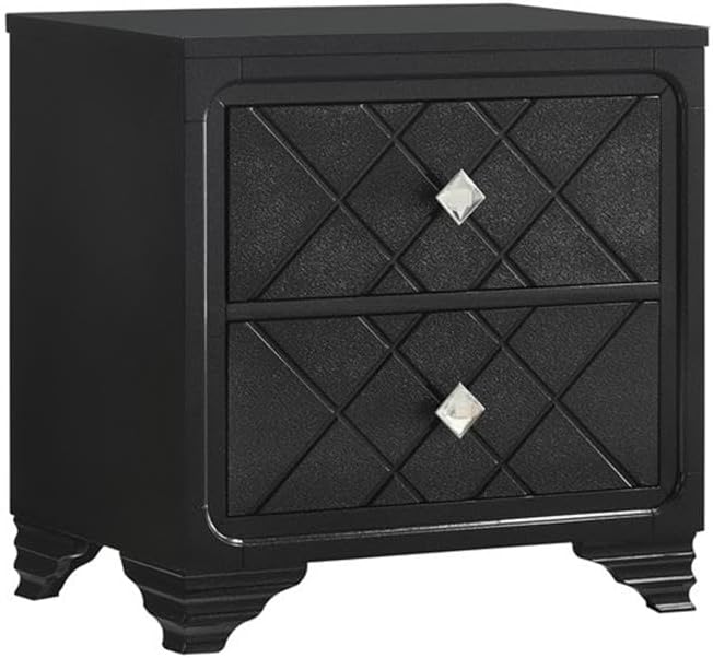 Coaster Penelope California King Bed 4-Piece Set, Midnight Star