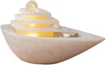 Tabletop Fountain Indoor Tabletop Water Fountain Rotating Ball Waterfall for Home Office Decor(Beige)
