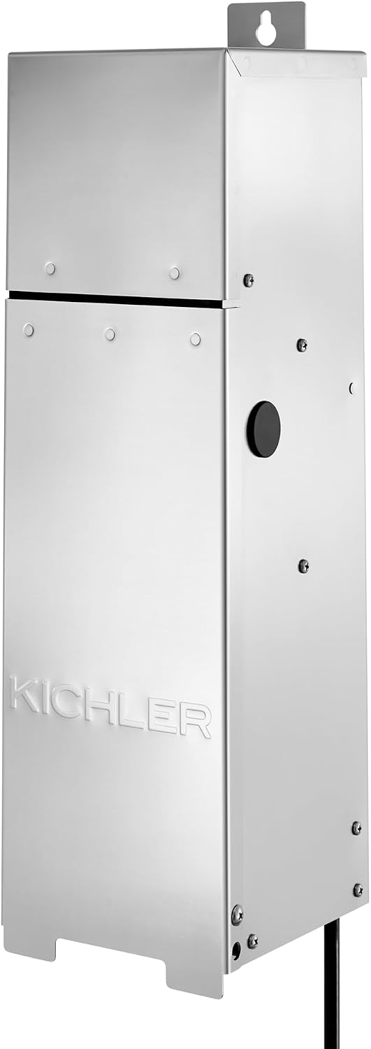Kichler Pro Series Transformer 300W in Stainless Steel, Compact Outdoor Power Supply, 15PR300SS
