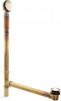 Kohler K-7265-BV Clearflo Brass Toe Tap Bath Drain, Vibrant Brushed Bronze
