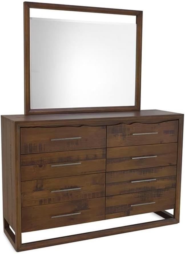 Steve Silver Lofton 4-Piece Queen Size Mocha Brown Wood Bedroom Set