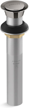 Kohler K-33151-TT Bathroom sink clicker drain without overflow, Vibrant Titanium
