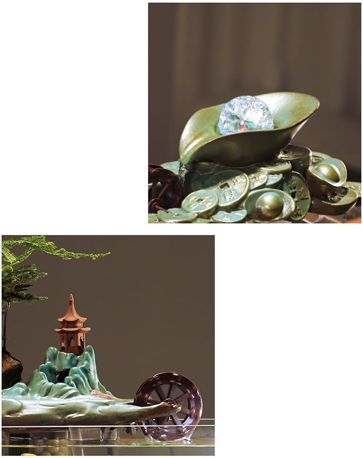 Tabletop Fountains Fish Tank Water Ornaments Living Room Household Circulating Water Fountain Creative Decoration Office Desktop Water Fountain Indoor Tabletop Water Fountain