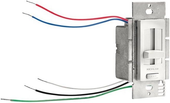 Kichler 60W LED Driver and Dimmer Power Supply in White, 24V Low Voltage Lighting Transformer, 6DD24V060WH, (2' W x 4' H x 2' L)