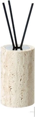 Beige Travertine Bathroom Accessories Set Natural Marble Soap Dispenser Soap Reed Diffuser Vanity Tray Kit Bathroom(Color-12)