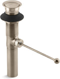 Kohler K-7114-A-BV Premier Pop-up Drain, Exposed, Vibrant Brushed Bronze