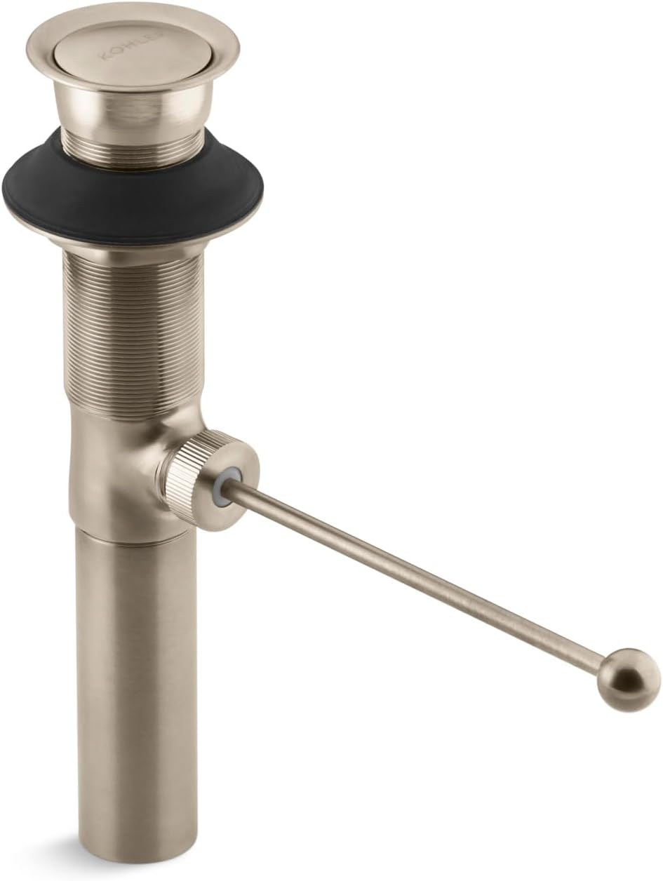 Kohler K-7114-A-BV Premier Pop-up Drain, Exposed, Vibrant Brushed Bronze