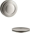 Kohler K-T37396-BN Cable Bath Drain Trim w/Traditional Push Button Handle Nickel