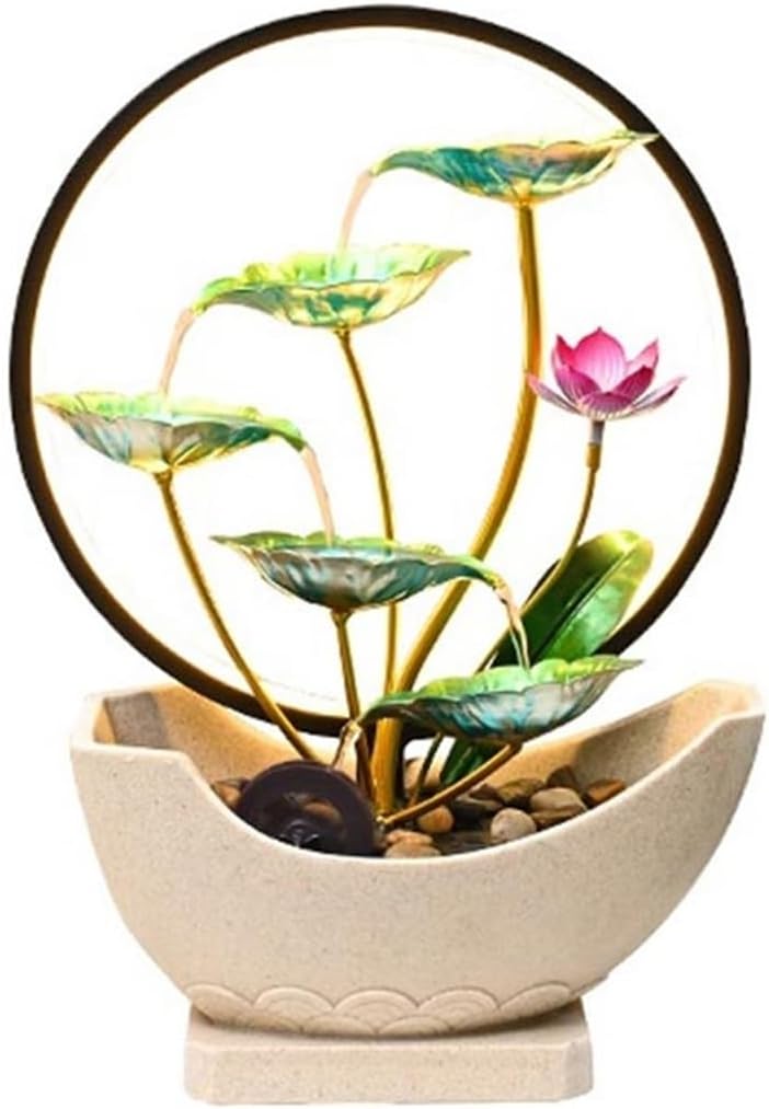 Tabletop Fountain Indoor Tabletop Tiered Water Fountain 5 Level Waterfall Meditation