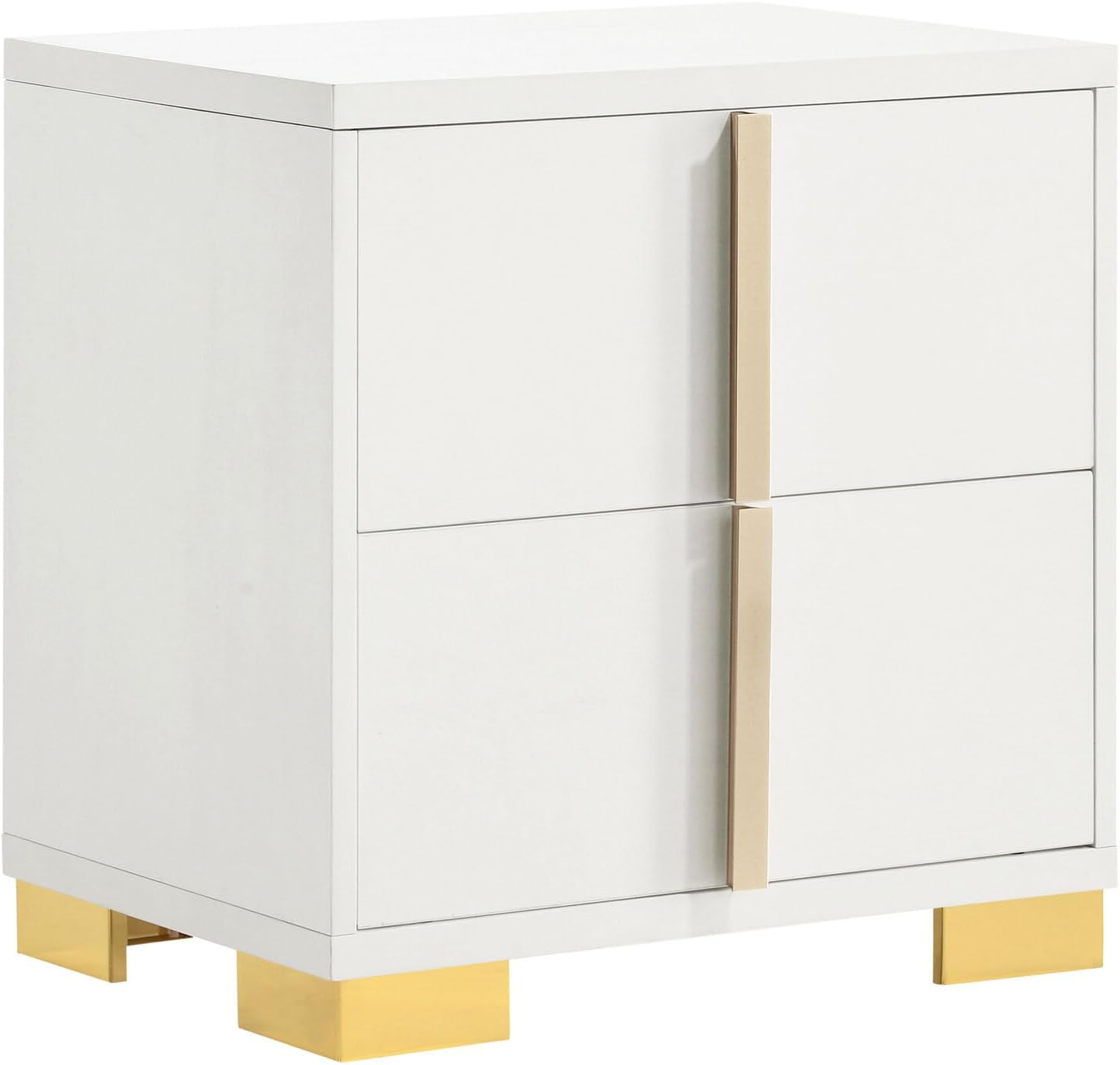 HomeStock Elegant Escape 5-Piece Eastern King Bedroom Set White