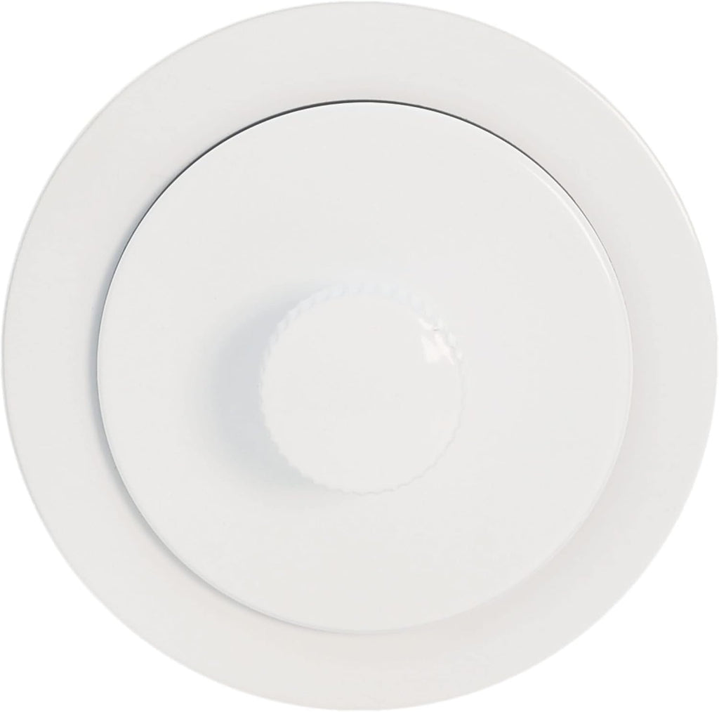 Westbrass A321H-50 14' Brass Bath Waste & Overflow Assembly with Twist & Close Drain Plug and Illusionary Faceplate, Powder Coat White