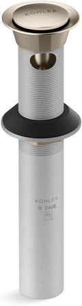 Kohler K-25322-2BV Bathroom sink clicker drain with overflow, Vibrant Brushed Bronze