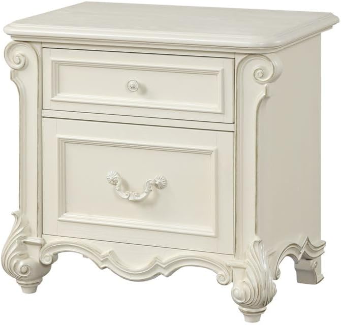 First of a Kind Melrose White King 5 Piece Bedroom Set