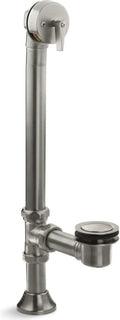 Kohler K-7178-BN 1-1/2' Decorative Bathtub Drain w/Adj Trip Lever Pop-Up Nickel