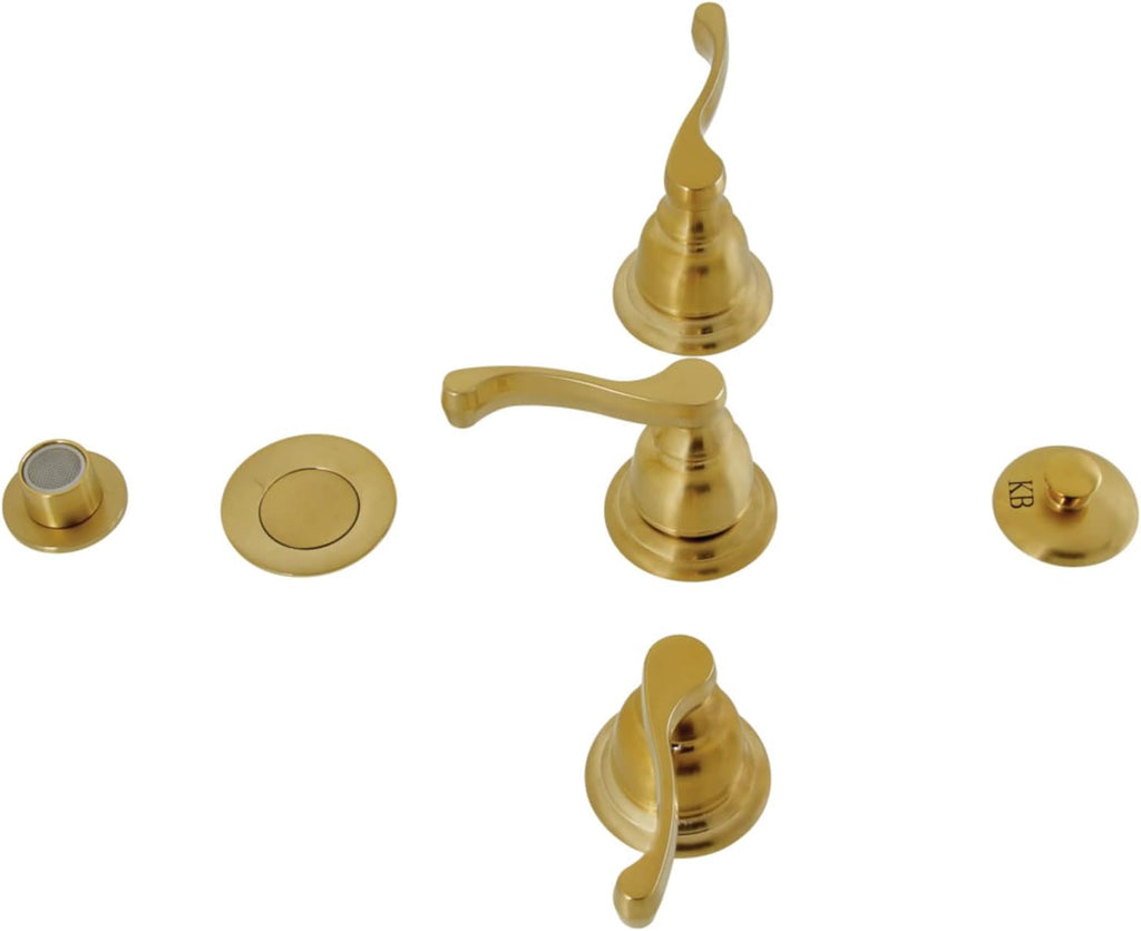 Kingston Brass KB327FL Royale Bidet Faucet, Brushed Brass