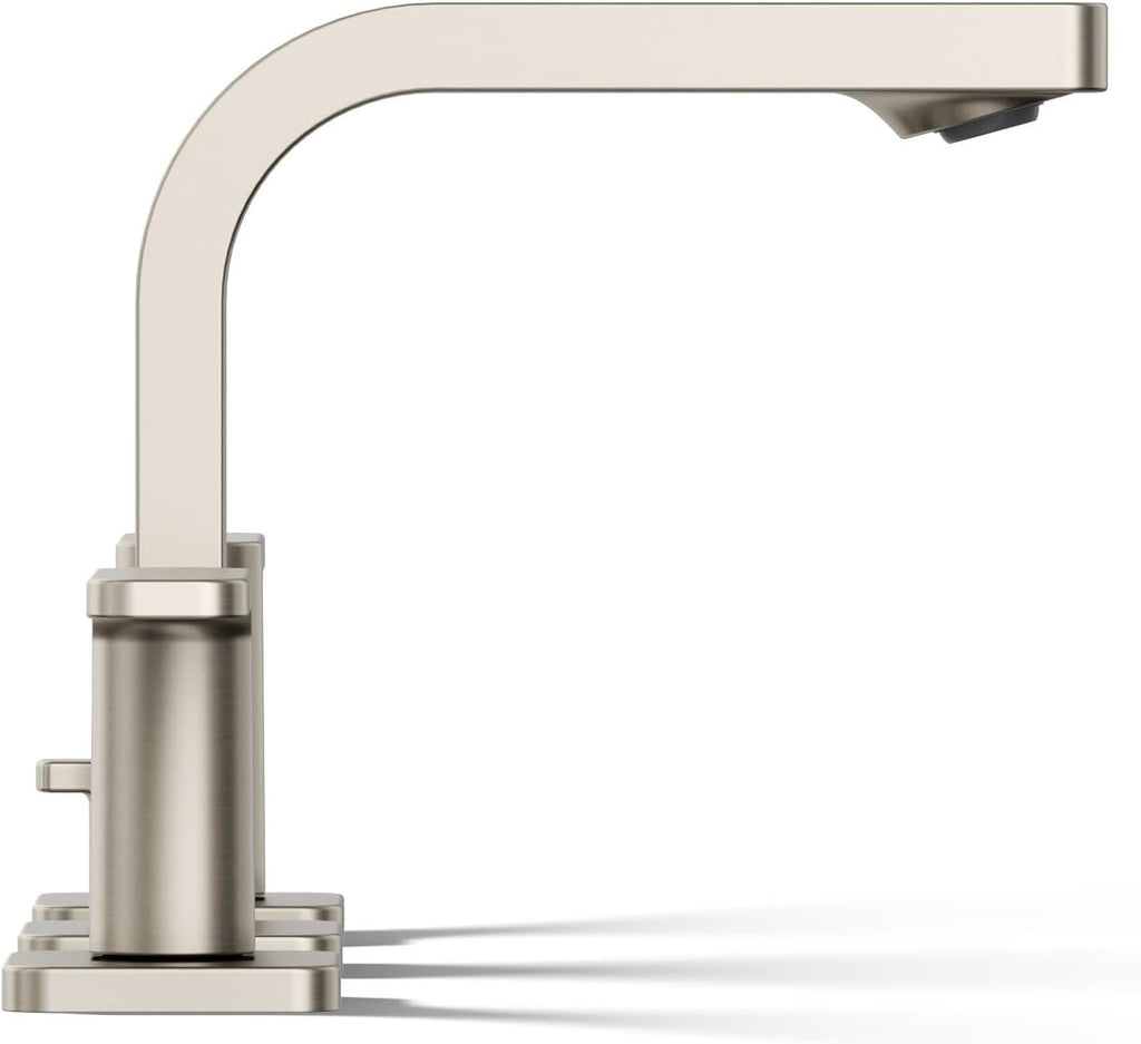 Kohler K-23484-4K-BN Parallel Widespread Bathroom Sink Faucet, 1.0 GPM, Lever Handles, Vibrant Brushed Nickel