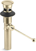 Kohler K-7114-A-AF Premier Pop-up Drain, Exposed, with overflow, Vibrant French Gold