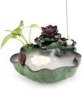 Indoor Waterfall Fountain Indoor Relaxation Lotus Waterfall Fountain with Circulating Aquarium for Home and Office Tabletop Fountains Decor