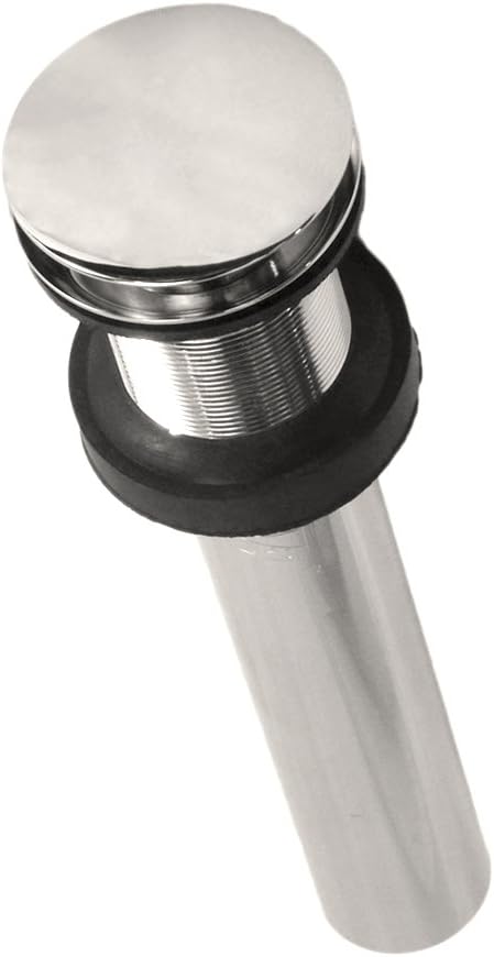 Native Trails DR130-PN Push to Seal Dome Drain, 1.5', Polished Nickel