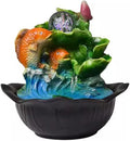 Tabletop Fountain Flowing Water Decoration Fountain Chinese Style Rockery Home Decoration Gift Office Opening Desktop Decoration Desktop Fountain (Color : 01)