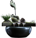 Tabletop Fountains Lucky Water Ornaments Rockery Fountain Creative Living Room Decorations Office Coffee Table Desktop Fountain Indoor Tabletop Water Fountain(A)