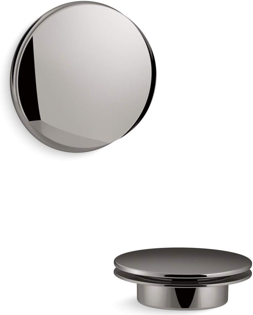 Kohler K-T37395-TT PureFlo Cable Bath Drain Trim, Contemporary Push Button Handle, Vibrant Titanium