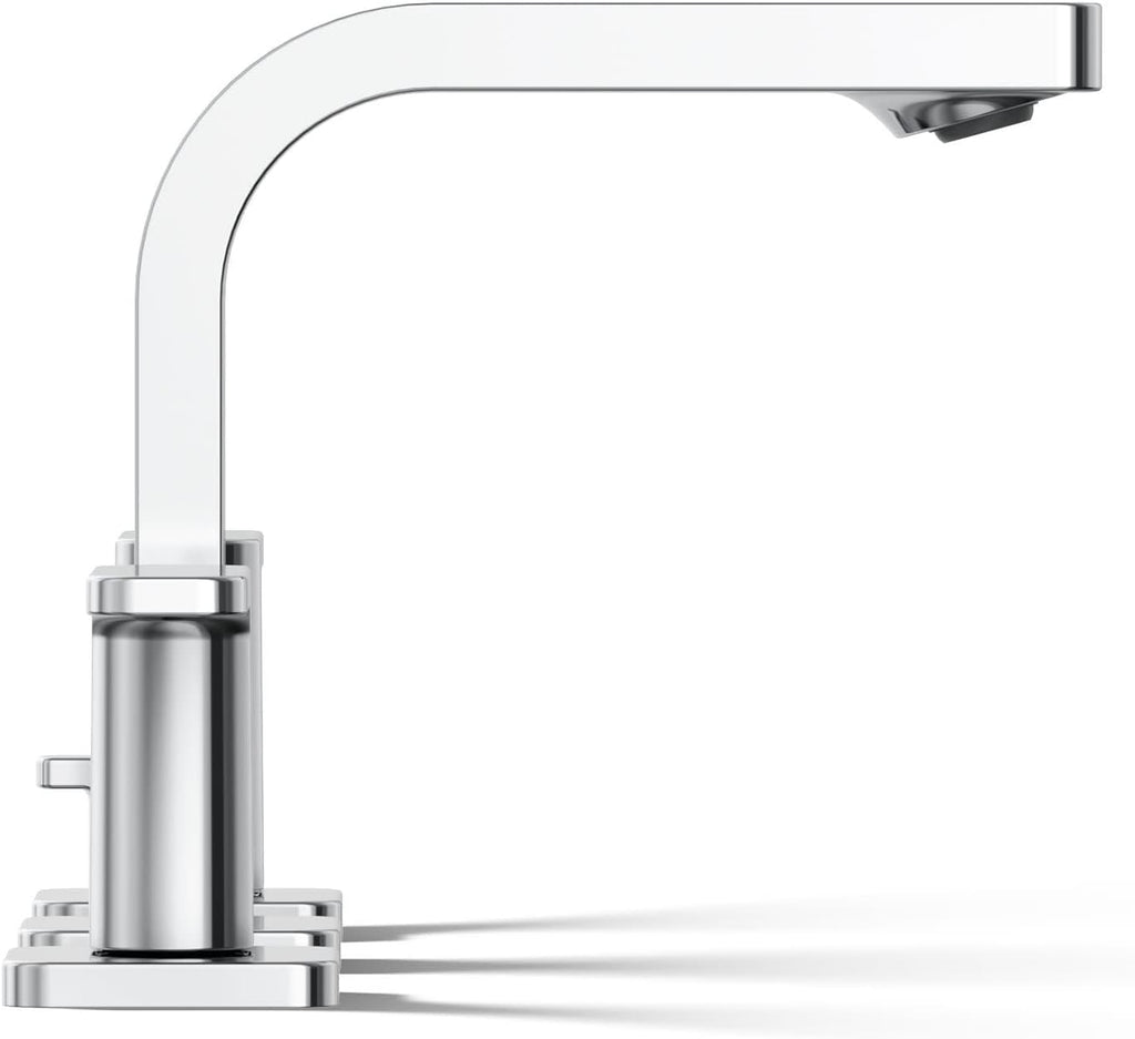 Kohler K-23484-4K-CP Parallel Widespread Bathroom Sink Faucet, 1.0 GPM, Lever Handles, Polished Chrome