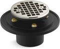 KOHLER K- 22671-SN ROUND DESIGN TILE-IN SHOWER DRAIN, Vibrant Polished Nickel