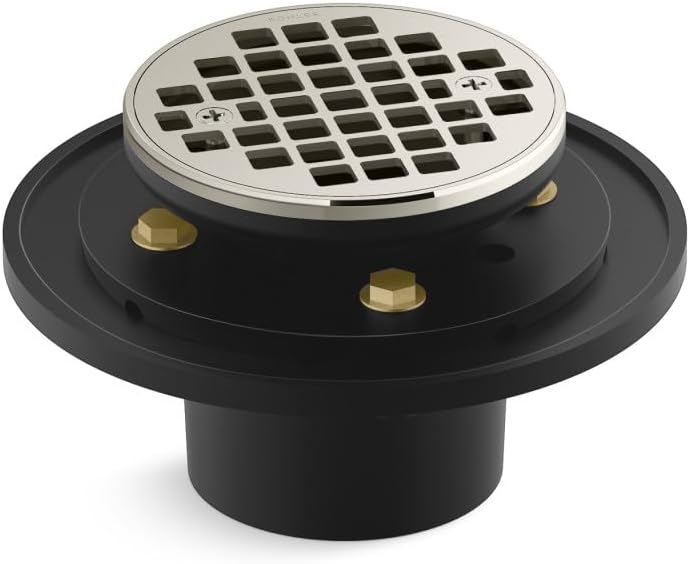 KOHLER K- 22671-SN ROUND DESIGN TILE-IN SHOWER DRAIN, Vibrant Polished Nickel