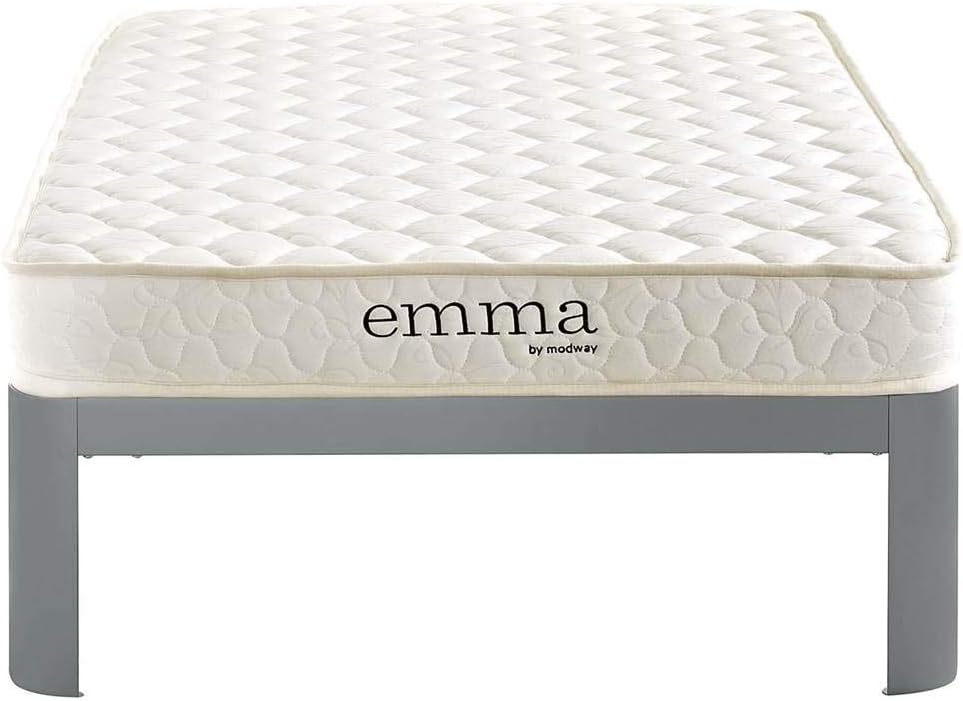 Modway Emma 6' Twin Mattress Foam Set of 2, White
