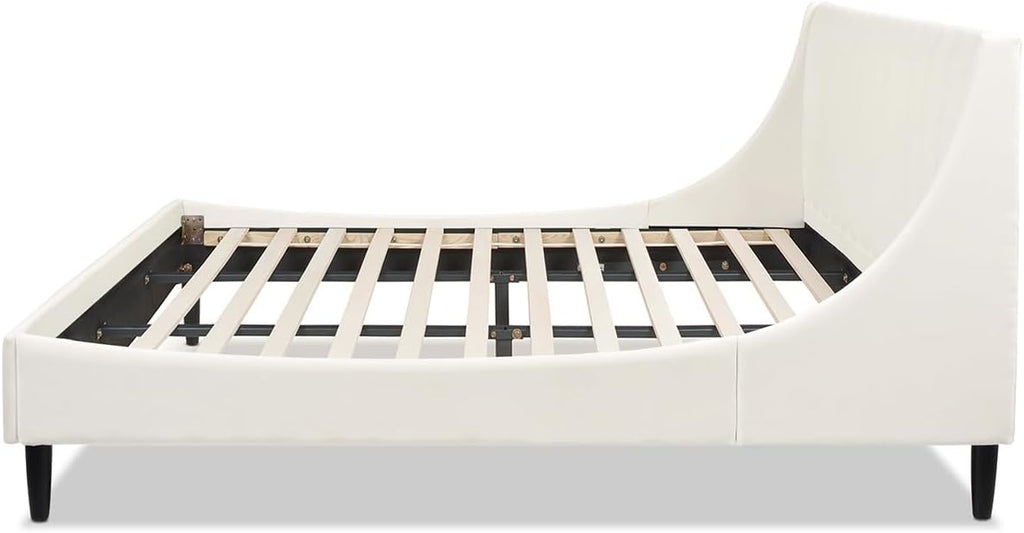 Jennifer Taylor Home Aspen Vertical Tufted Modern Headboard Platform Bed Set