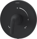 Symmons Elm Single Handle Shower Valve Trim Kit in Matte Black (Valve Not Included) - 5590MBTRM