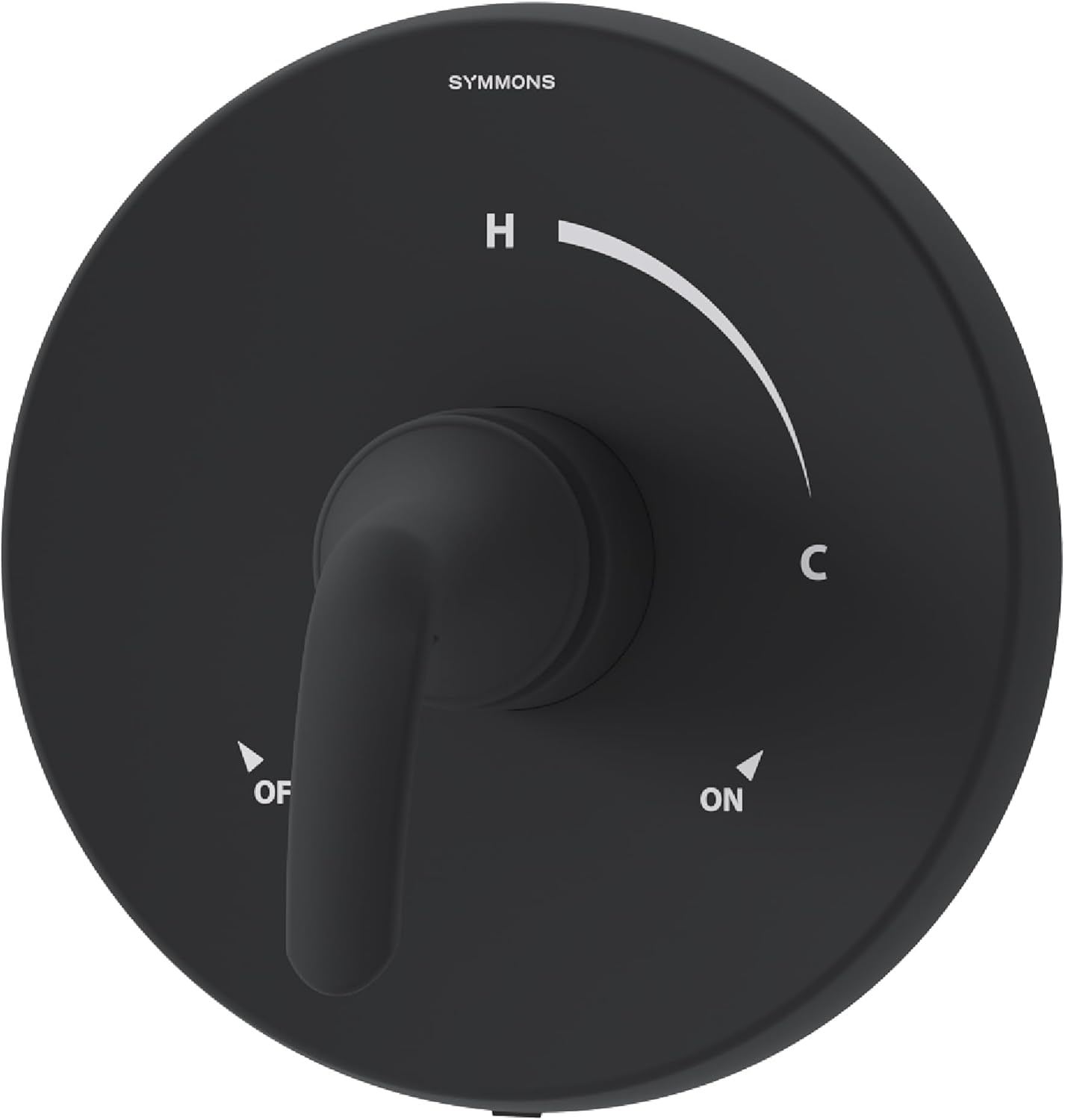 Symmons Elm Single Handle Shower Valve Trim Kit in Matte Black (Valve Not Included) - 5590MBTRM